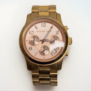 Michael Kors Clarkson Chronograph Champagne Tortoise Shell Watch*NWOT* Michael Kors Clarkson Chronograph Champagne Tortoise Shell  main image 3